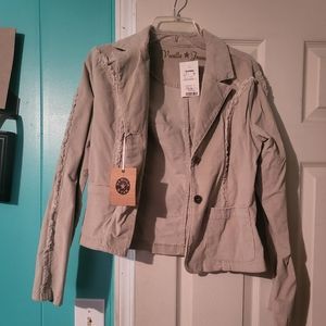 Corduroy khaki jacket